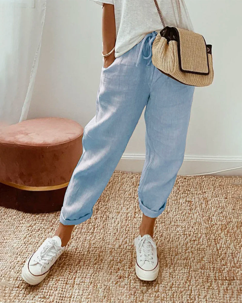 Casual and Elegant Anti-Sweat Linen Pants